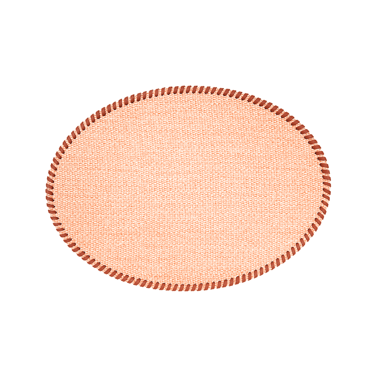 Arte Pelle Passion in Leather. OVAL PLACEMAT WITH LEATHER BAND